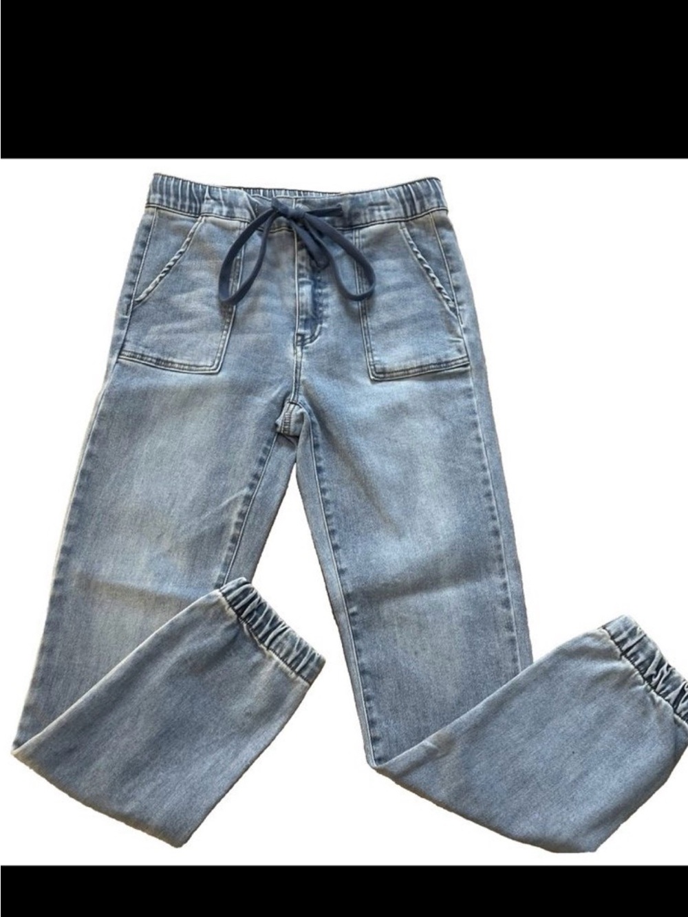 Women’s Relaxed Light Blue Denim Jogger Jeans
